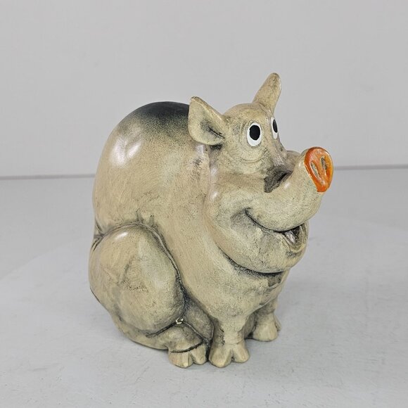 Josef Originals Ceramic Pig Figurine Silly Sitting Hog Anthropomorphic - Picture 3 of 8
